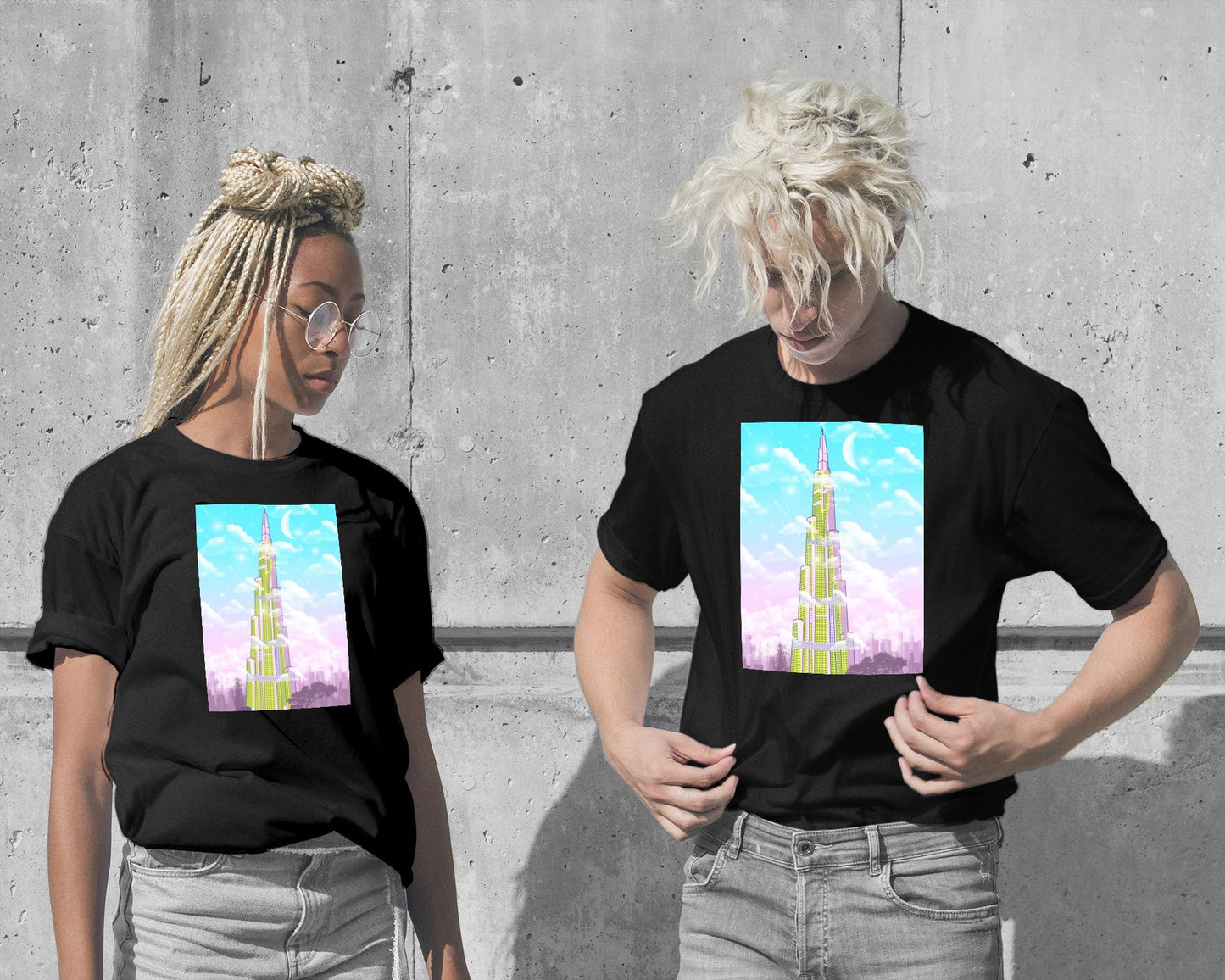 T-Shirt-burj khalifa aesthetic - @beautifulday-wow.fan