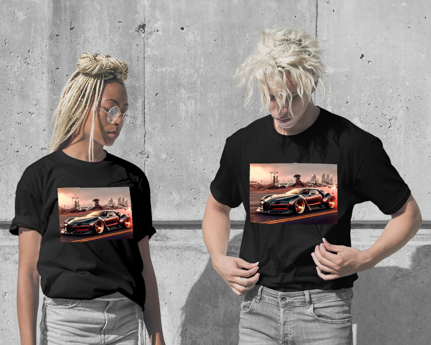 T-Shirt-Car Bugatti - @LightCreative-wow.fan