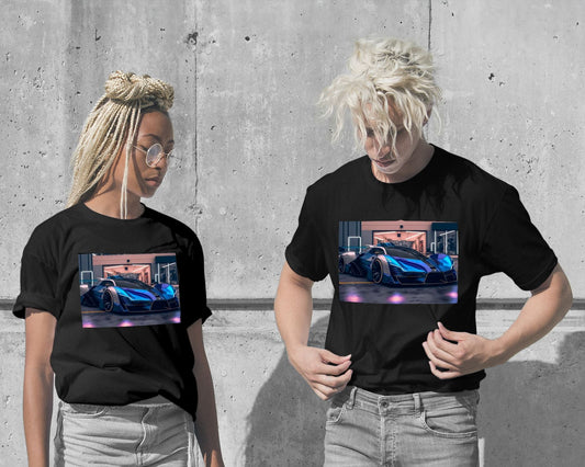 Tee Car Neon Futuristic 1 - @LightCreative