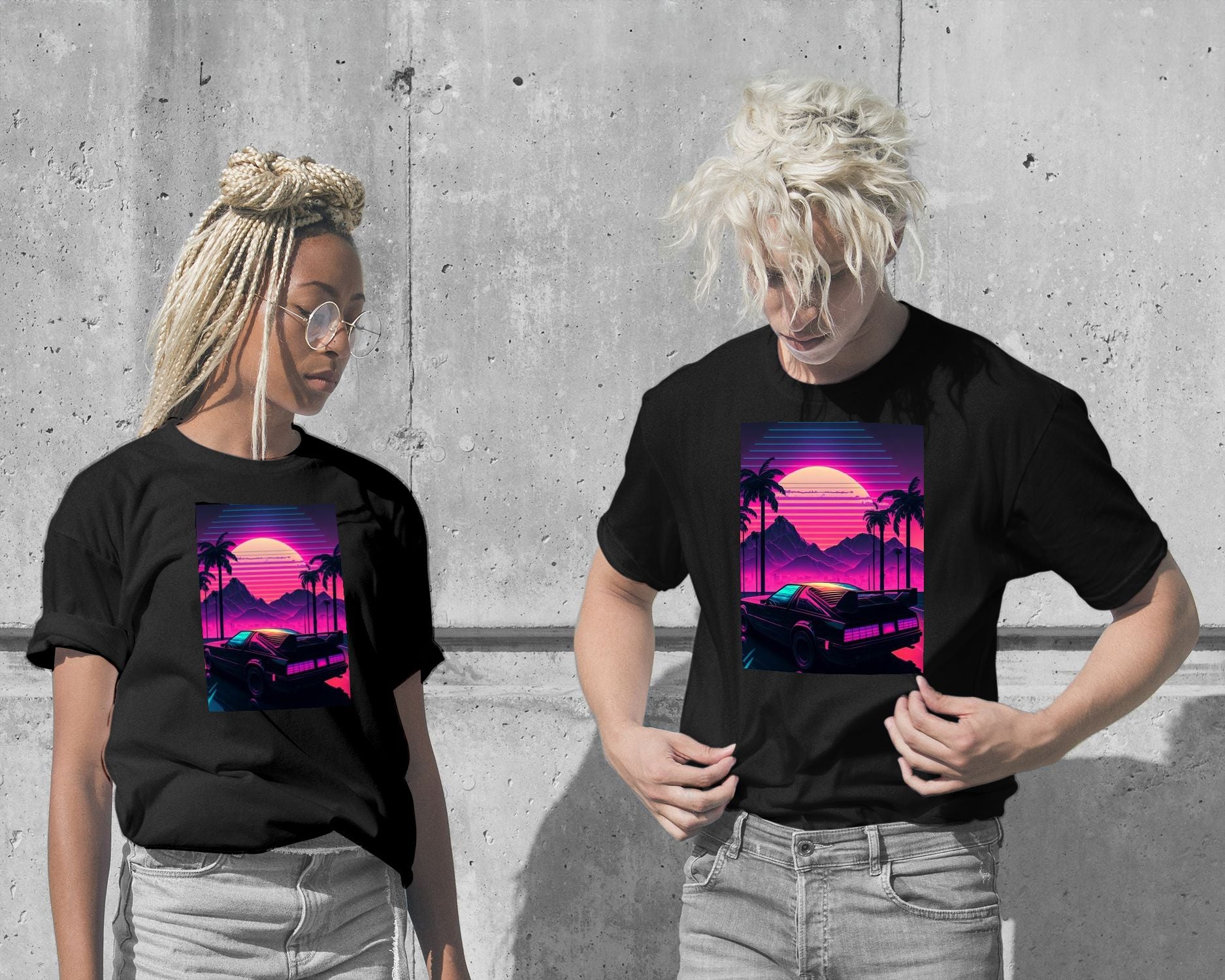 T-Shirt-Car Retro Synthwave 1 - @NotoCreative-wow.fan