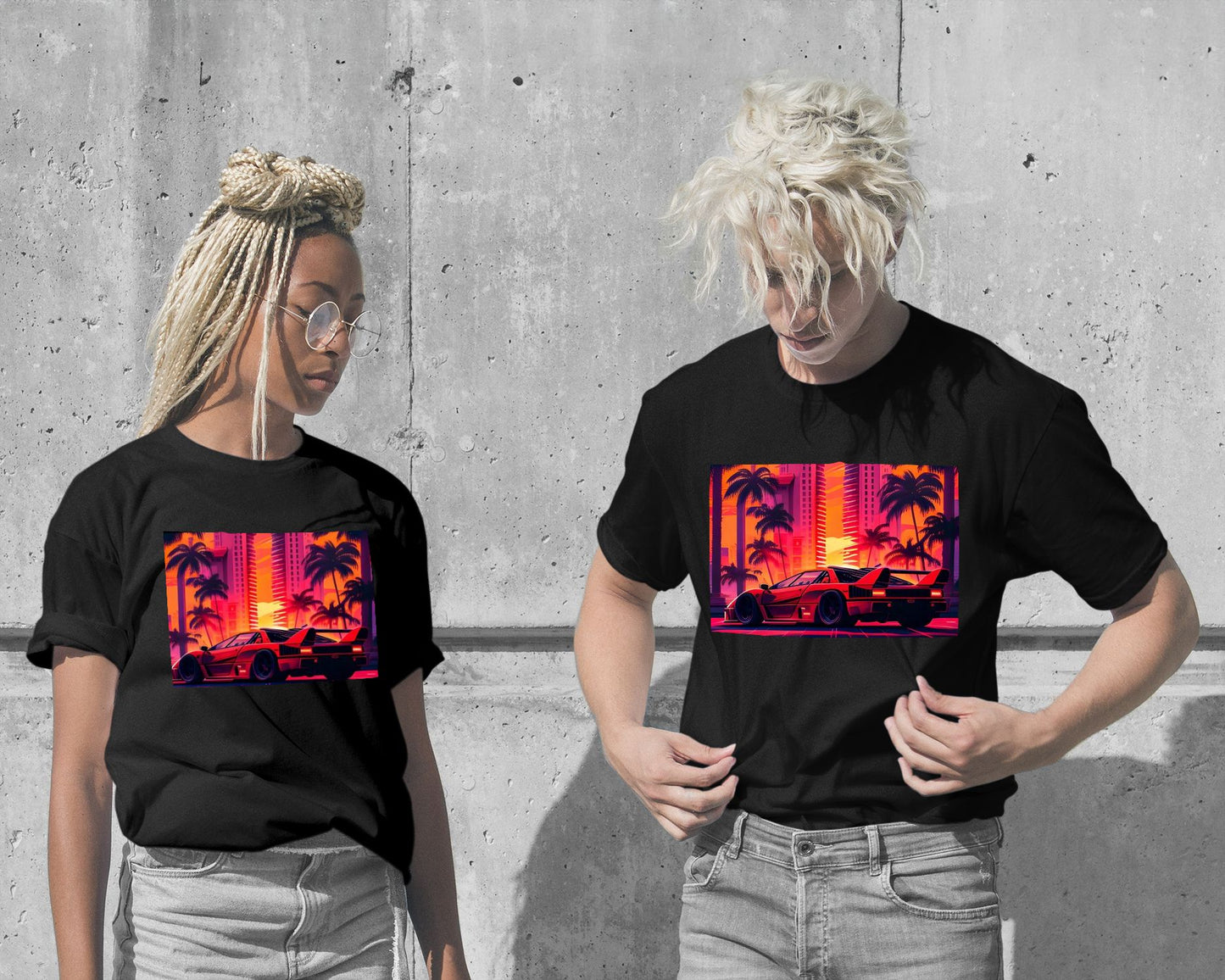 T-Shirt-Car Retro Synthwave 39 - @NotoCreative-wow.fan