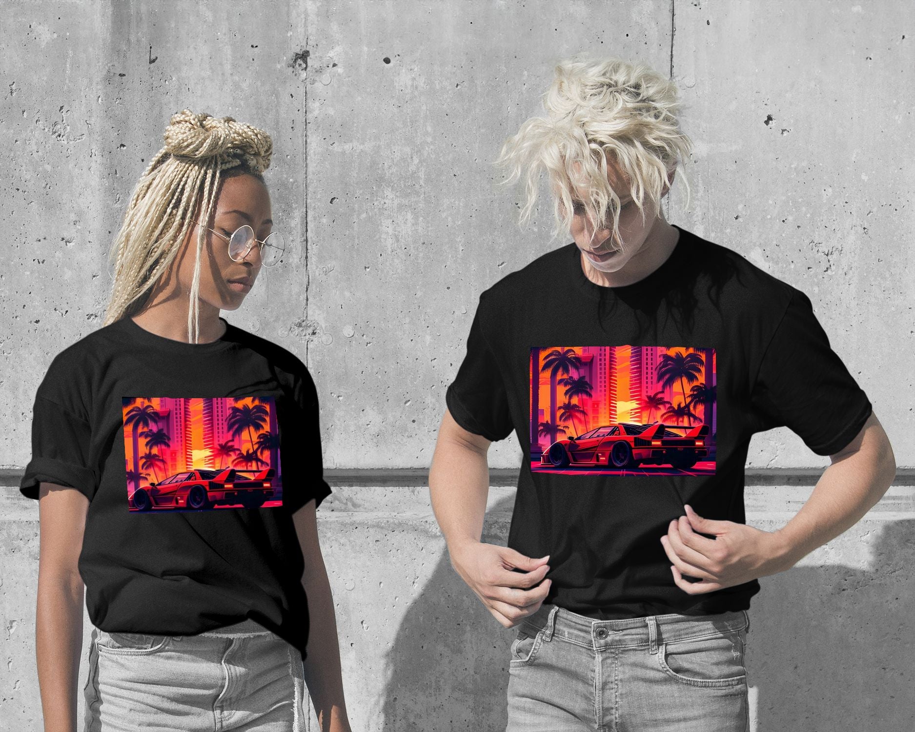 T-Shirt-Car Retro Synthwave 39 - @NotoCreative-wow.fan
