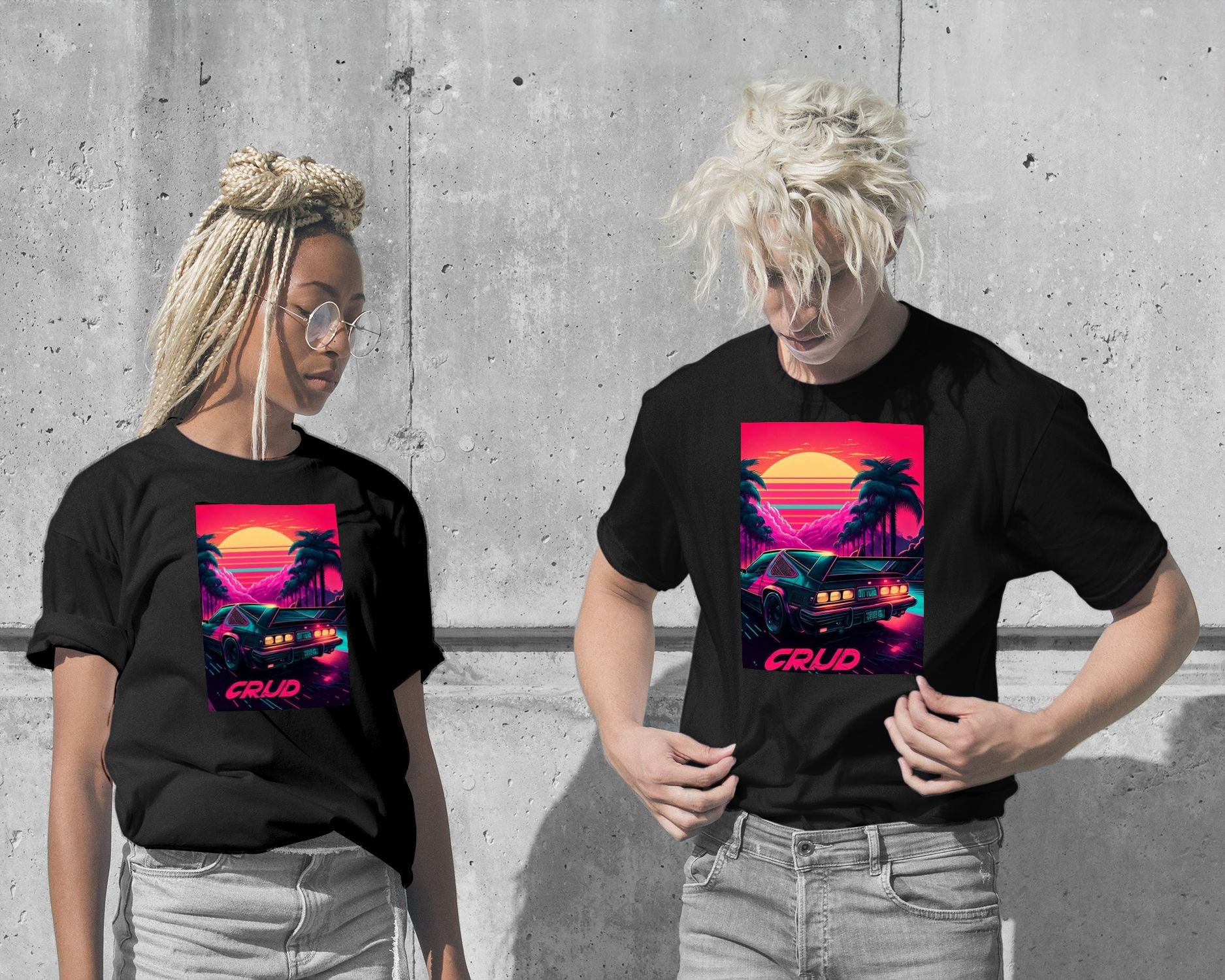 T-Shirt-Car Retro Synthwave 8 - @NotoCreative-wow.fan
