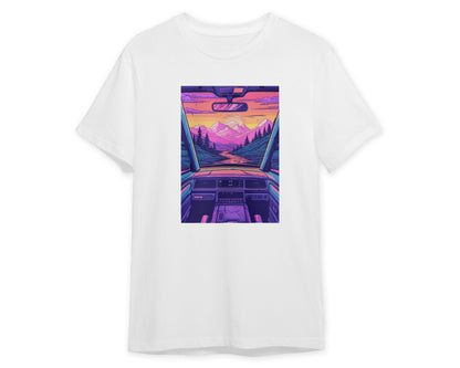 Tee Car Retro Synthwave - @GreyArt
