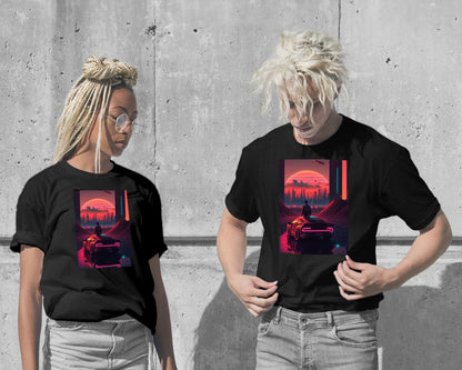 T-Shirt-Car Retro Synthwaveb 18 - @NotoCreative-wow.fan