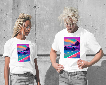 Tee Car vapor wave - @SanDee15