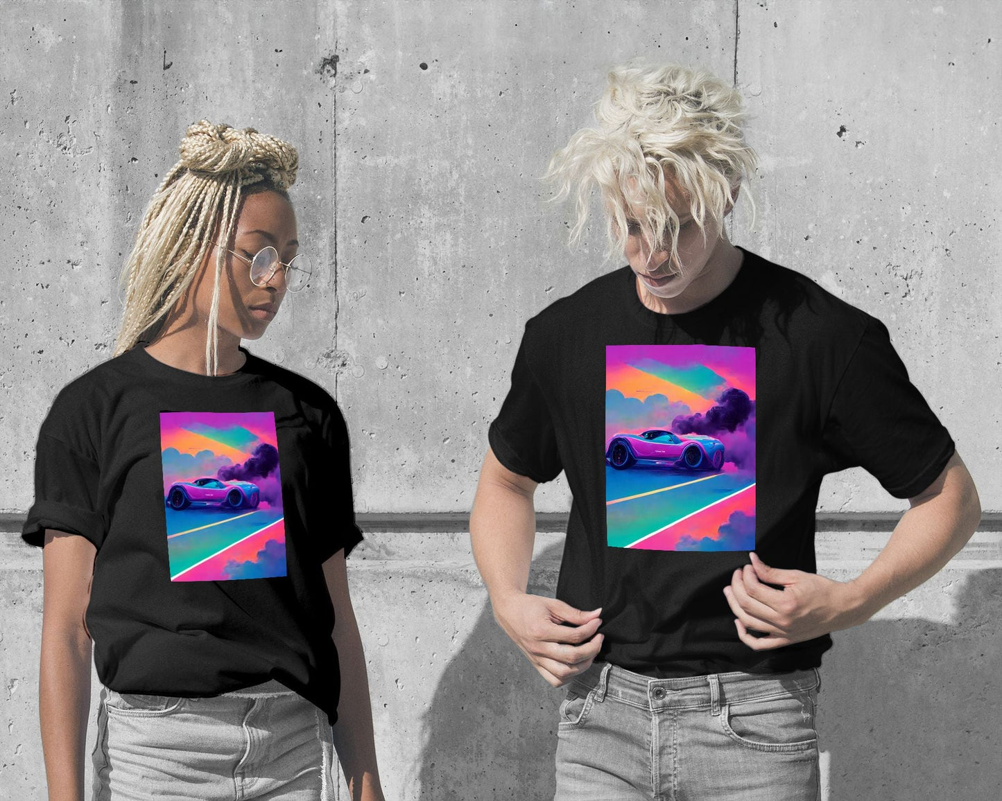 Tee Car vapor wave - @SanDee15