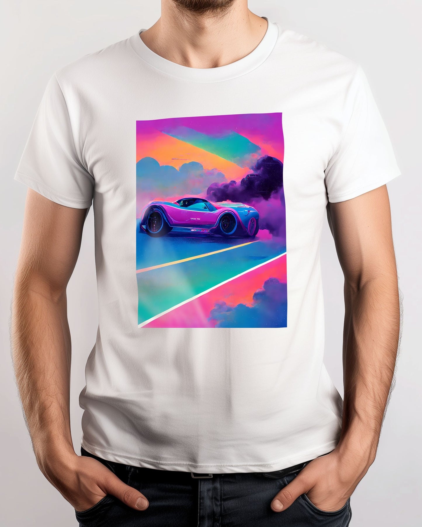 Tee Car vapor wave - @SanDee15