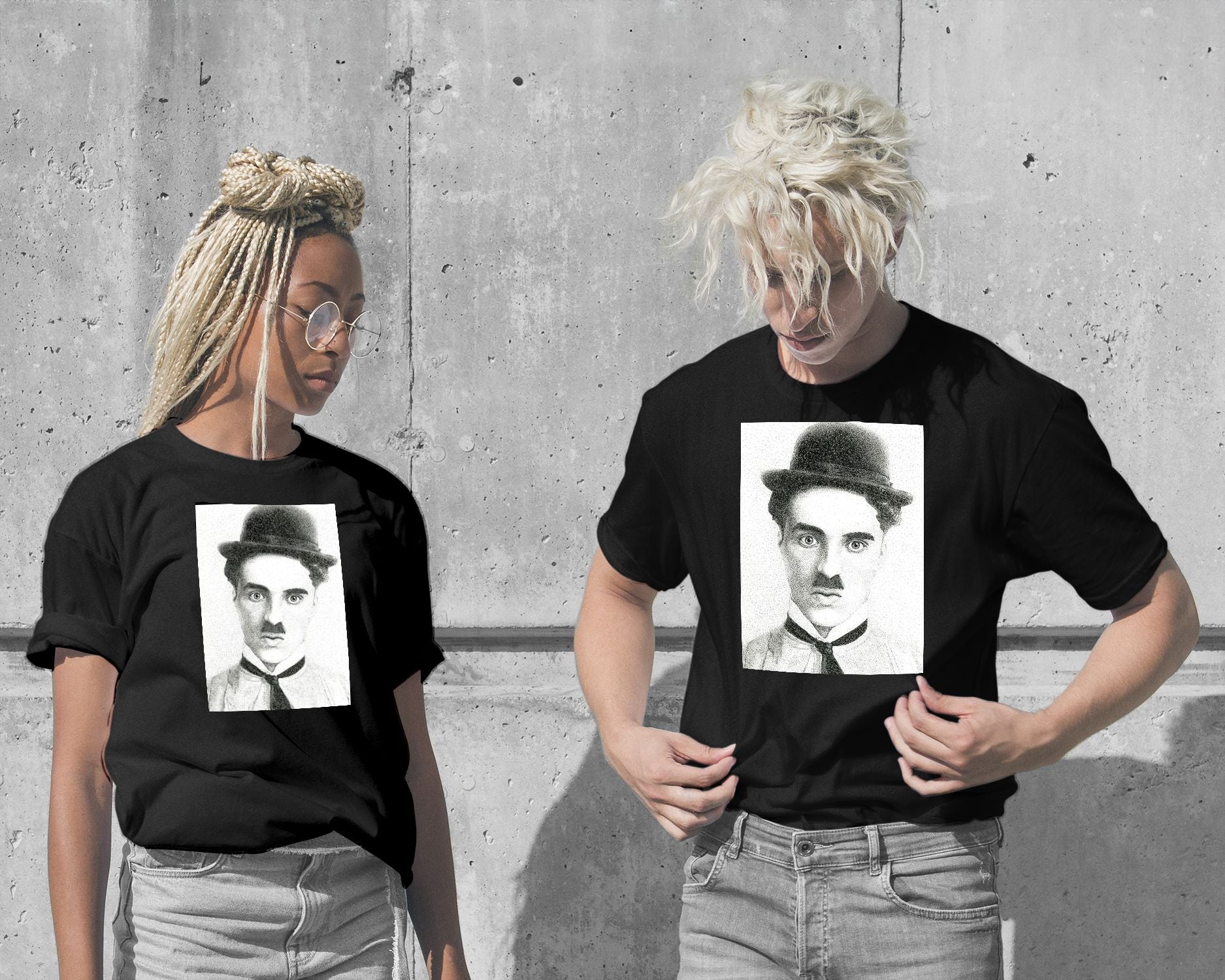 T-Shirt-Charlie Chaplin - @LordCreative-wow.fan