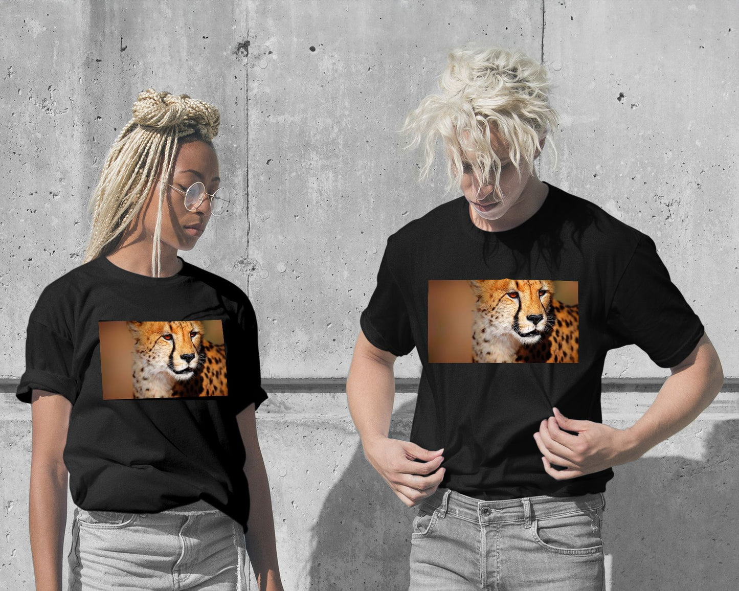 T-Shirt-Cheetah portrait - @chusna-wow.fan