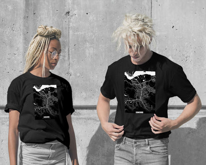 T-Shirt-Concord USA Dark Negative Maps - @ZakeDjelevic-wow.fan