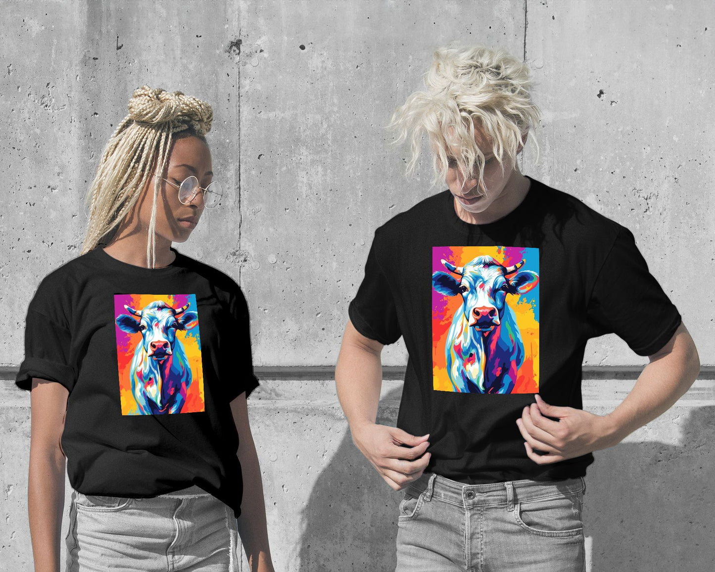 T-Shirt-Cow WPAP - @GreyArt-wow.fan