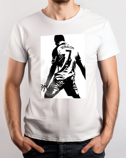 Tee Cristiano Ronaldo B&W - @Hollycube