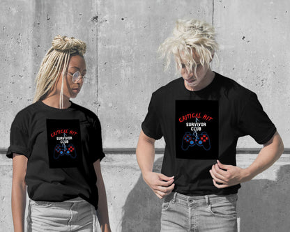 T-Shirt-Critical Hit Survivor Club - @PowerUpPrints-wow.fan
