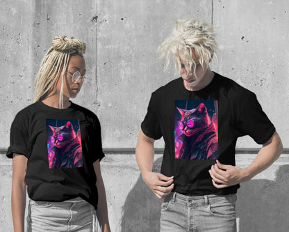T-Shirt-Cyberpunk Human Cat - @Sagitarius-wow.fan