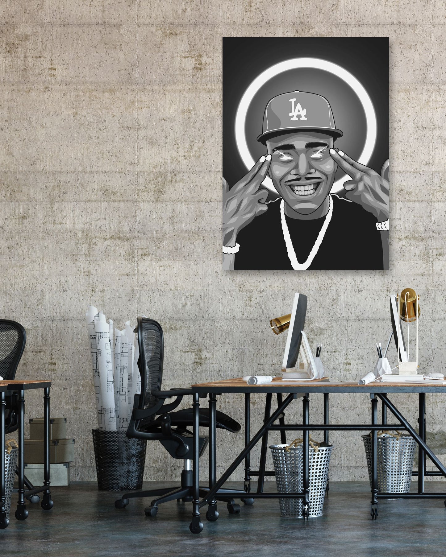 Dababy BnW Rapper - @ColorizeStudio