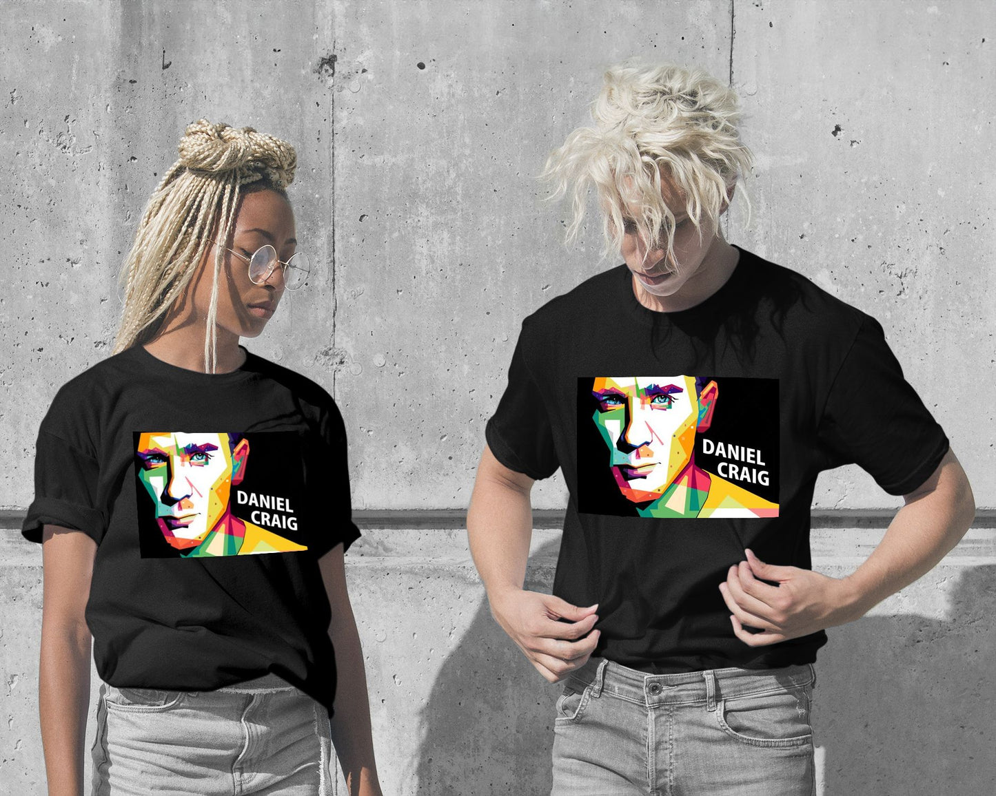 T-Shirt-Daniel Craig pop art - @AsranVektor-wow.fan