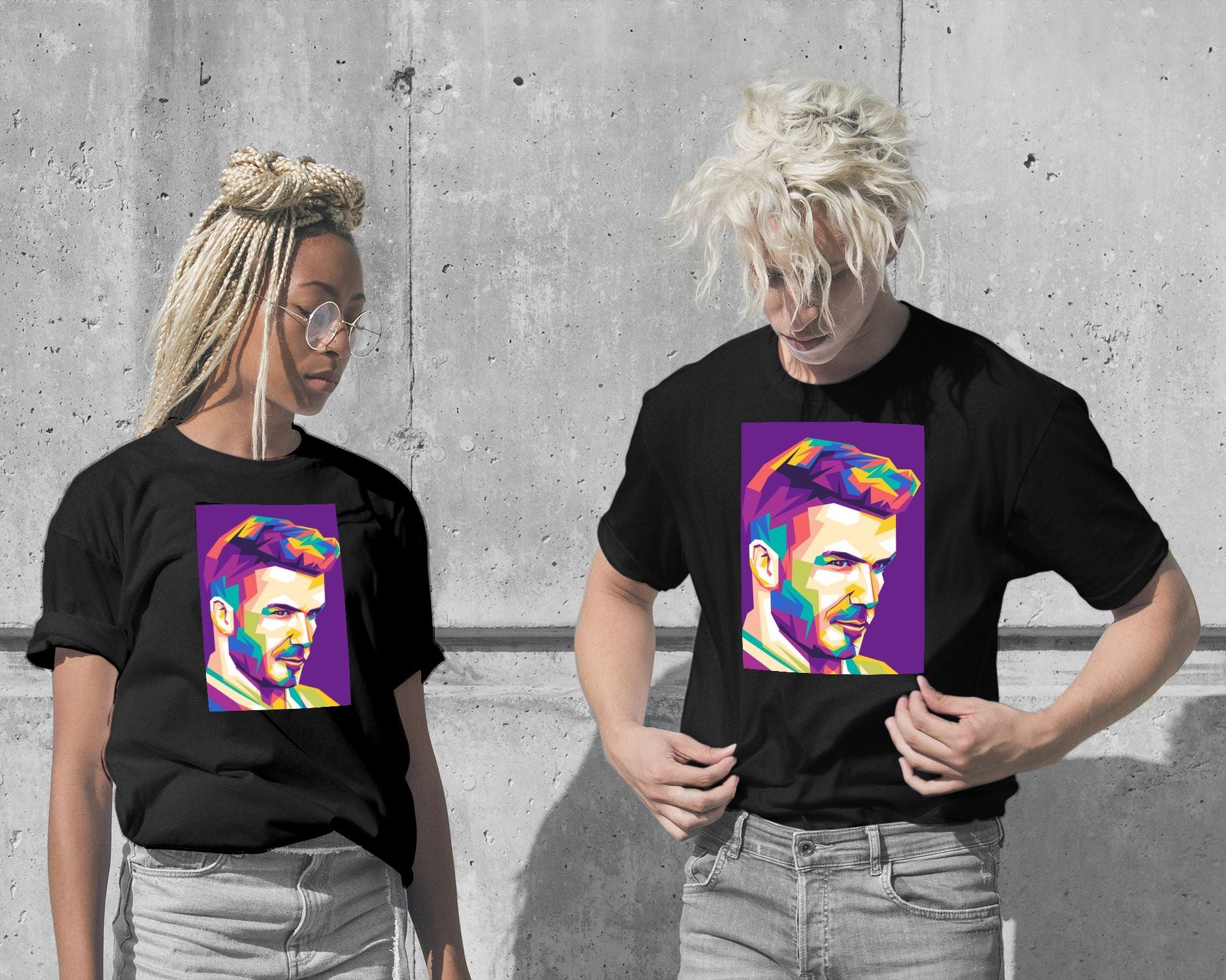 T-Shirt-David Beckham - @VickyHanggara-wow.fan
