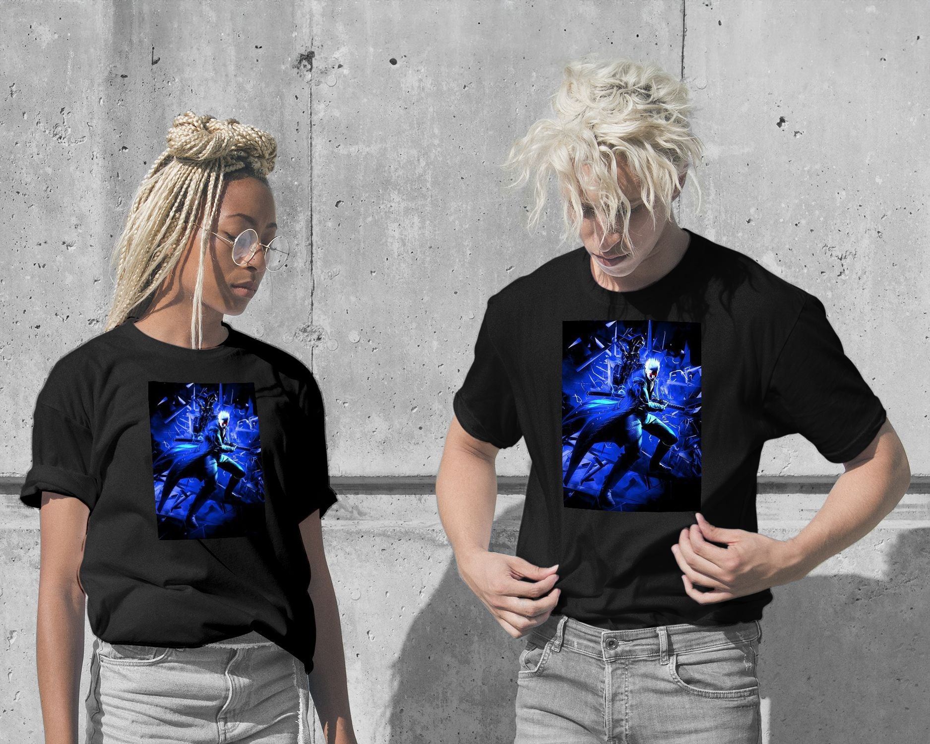 T-Shirt-Devil May Cry 4 Vergil power - @SyanArt-wow.fan