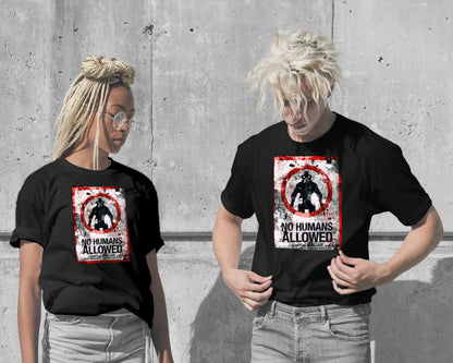 T-Shirt-District 9 no humans allowed sign - @SyanArt-wow.fan