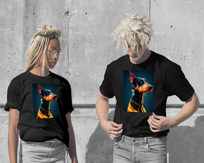 T-Shirt-Doberman Portrait - @Artnesia-wow.fan