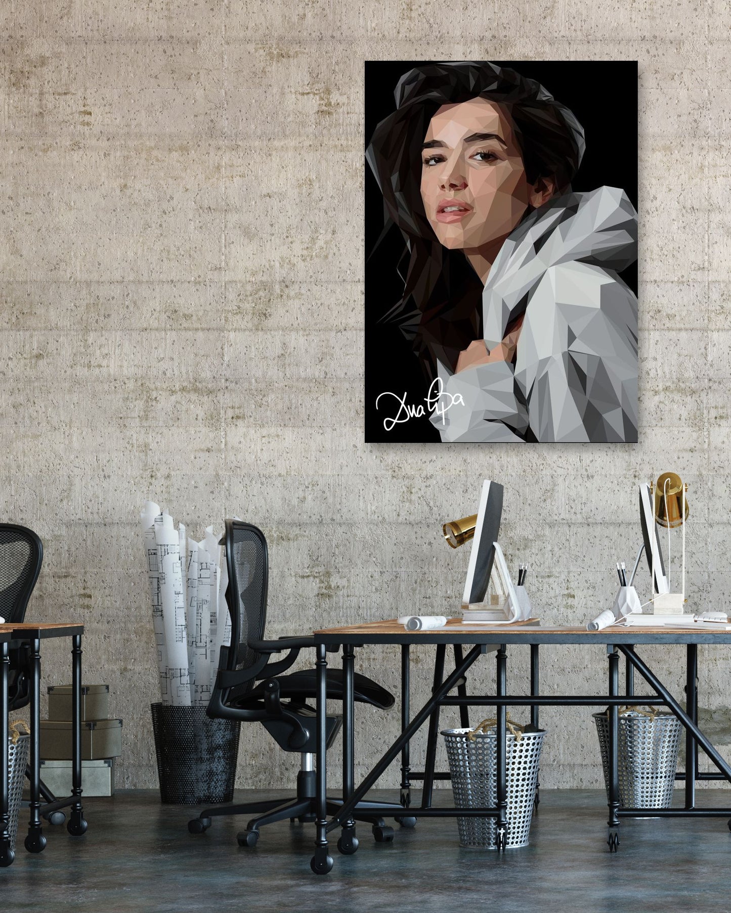 dua lipa fan art - @Artnesia