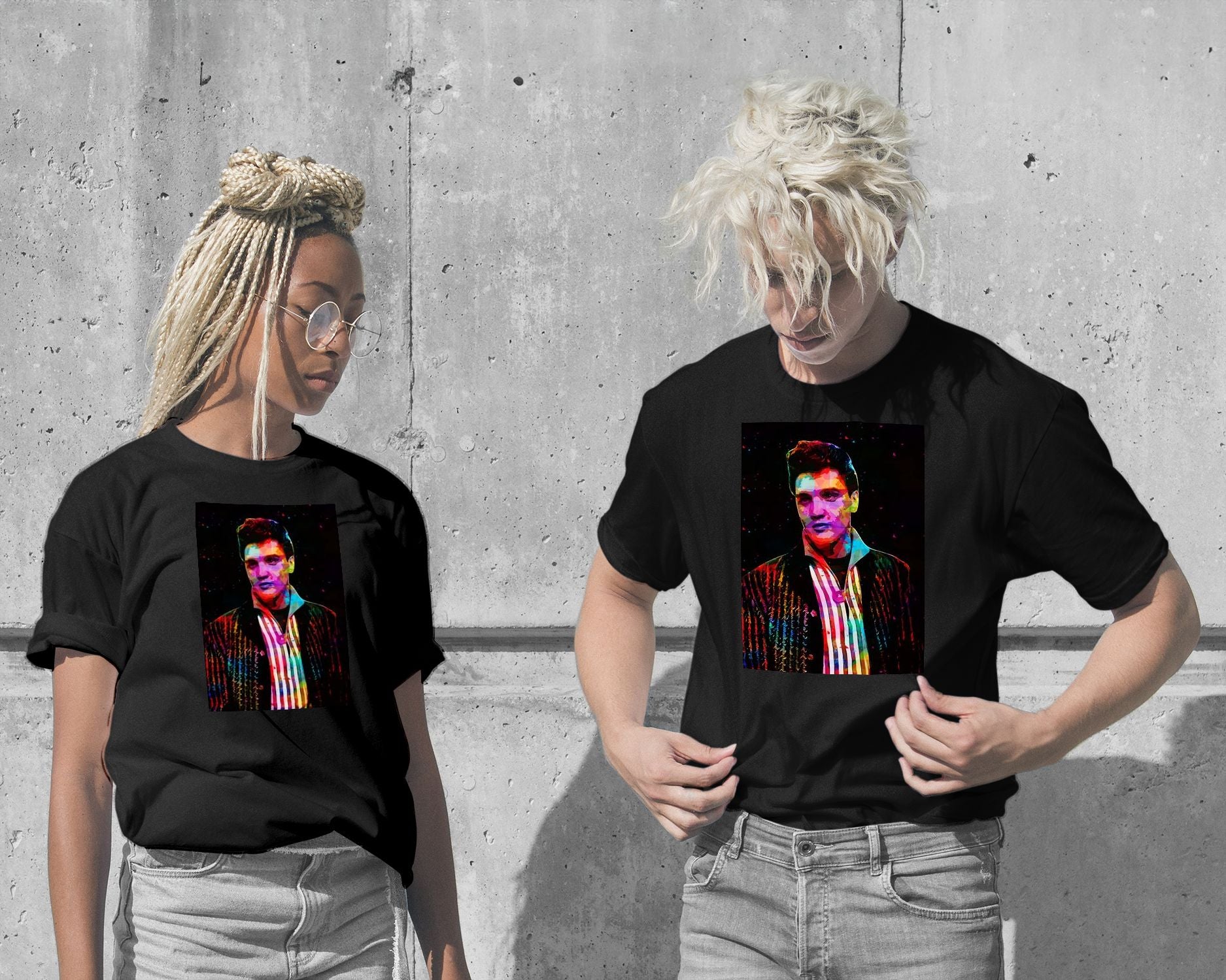 T-Shirt-Elvis Presley - @ColorfulArt-wow.fan