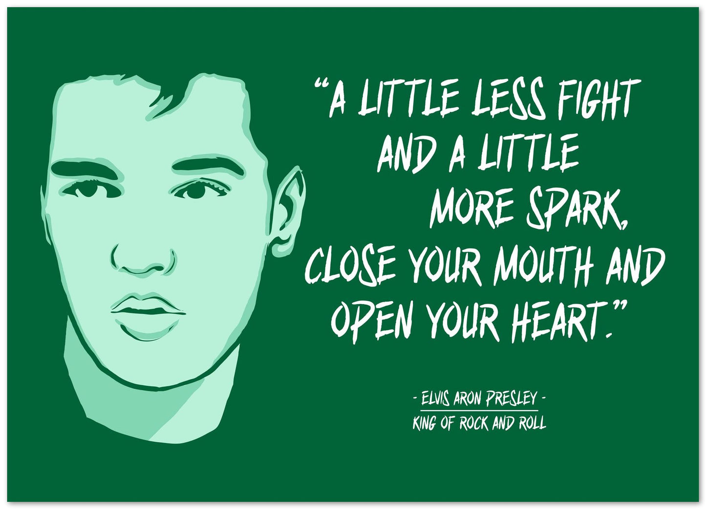 ELVIS PRESLEY ILLUSTRATION QUOTES - @RAMRAMCLUB