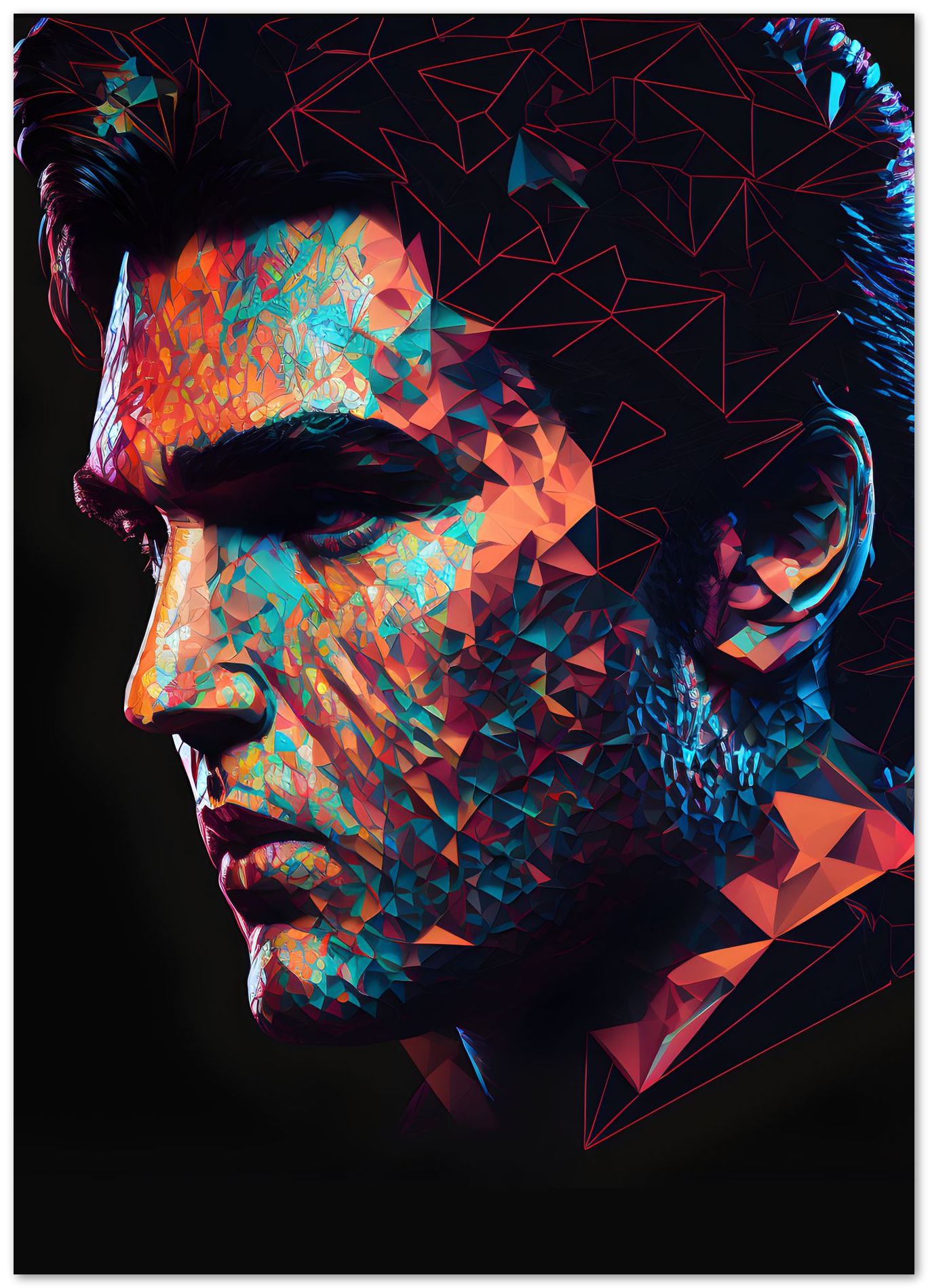 Elvis Presley Low Poly - @WpapArtist