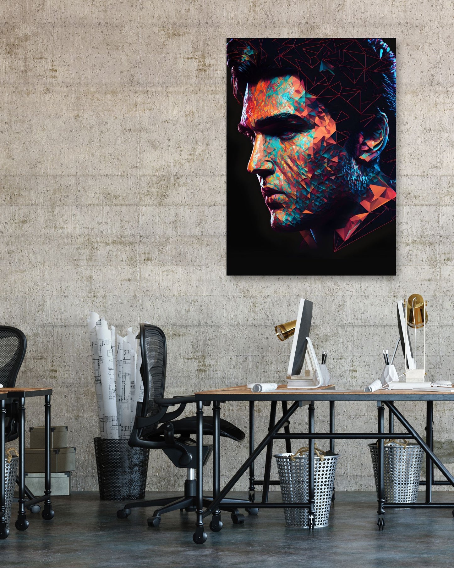 Elvis Presley Low Poly - @WpapArtist