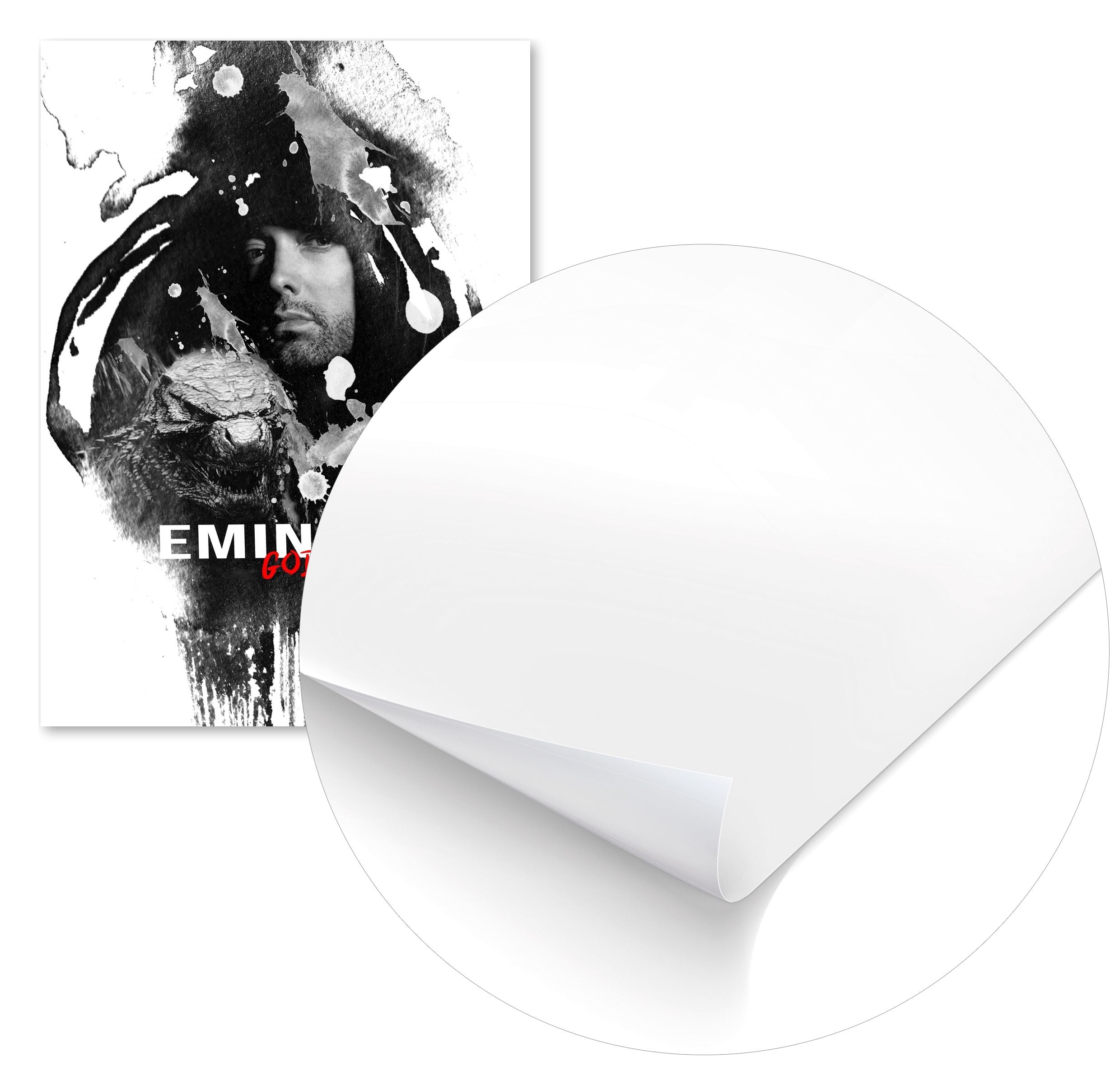 EMINEM GODZILLA HIPHOP RAPPER - @RAMRAMCLUB - Buy illustrations and ...