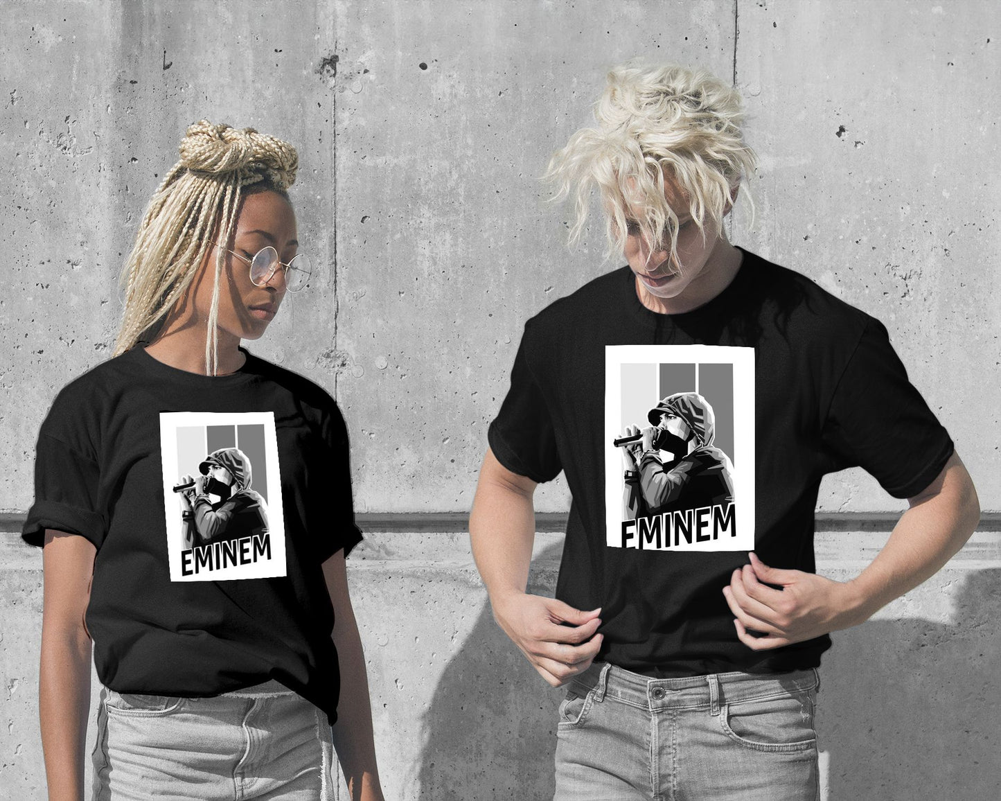 T-Shirt-Eminep Black White - @wpapmalang-wow.fan