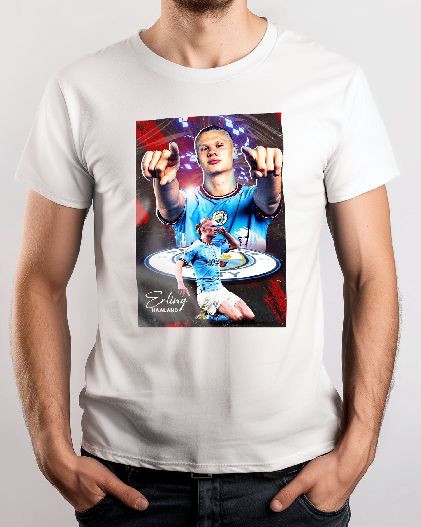 Tee Erling Haaland Manchester City - @ColorizeStudio