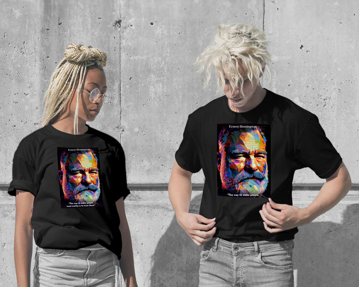 T-Shirt-Ernest Hemingway Quotes - @WpapArtist-wow.fan
