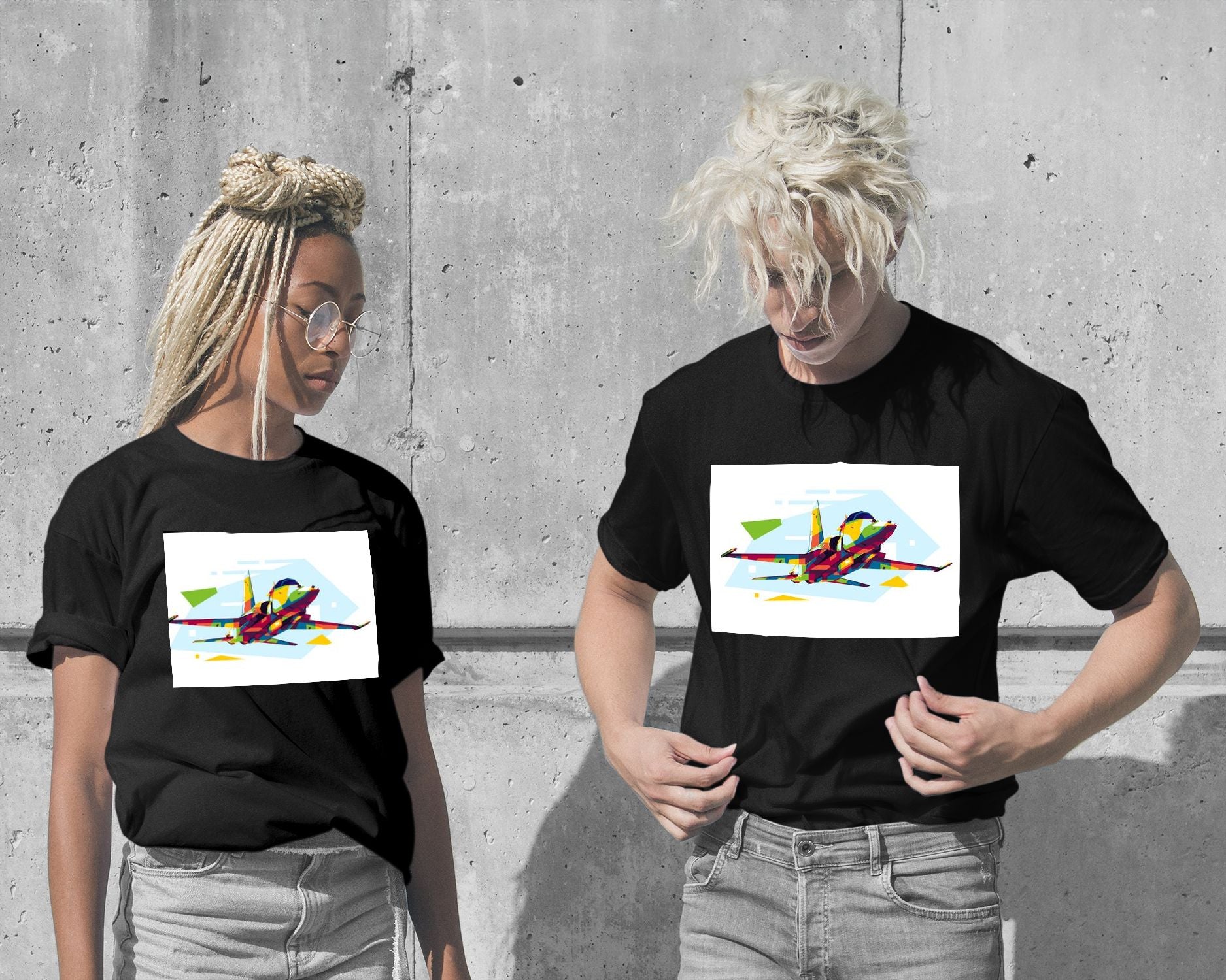 T-Shirt-F-5 Tiger in WPAP Illustration - @lintank_popart-wow.fan