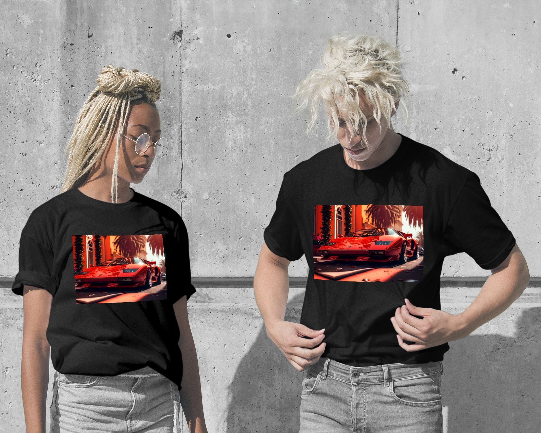 T-Shirt-Ferarri Diablo Synthwave - @LightCreative-wow.fan