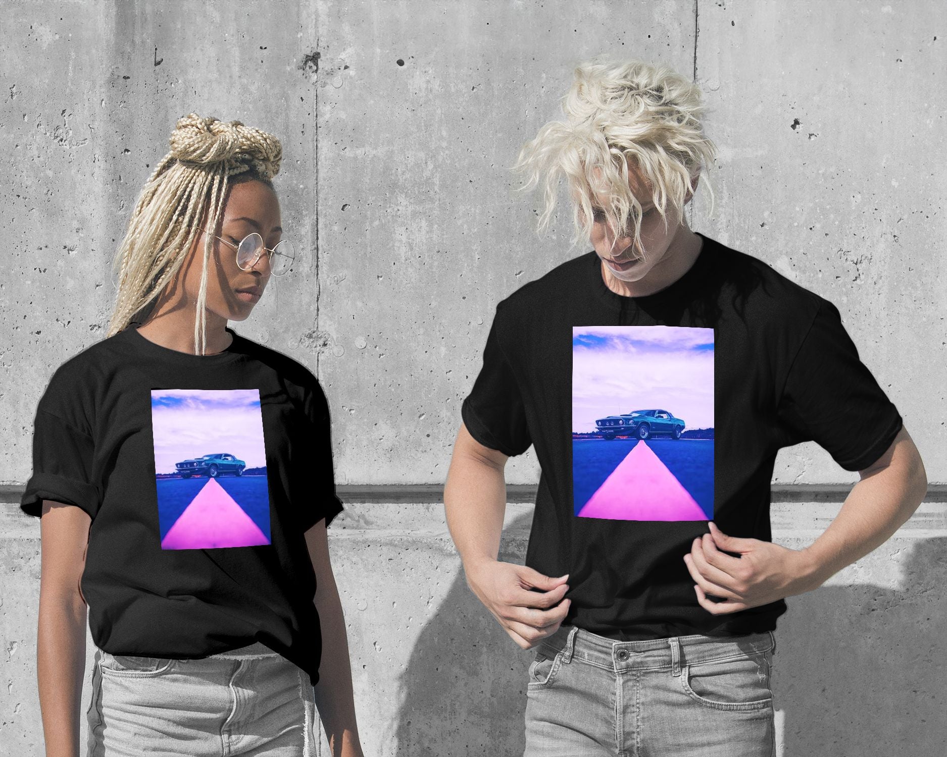 T-Shirt-Ford Mustang Mach 1 - @SpeedArt-wow.fan