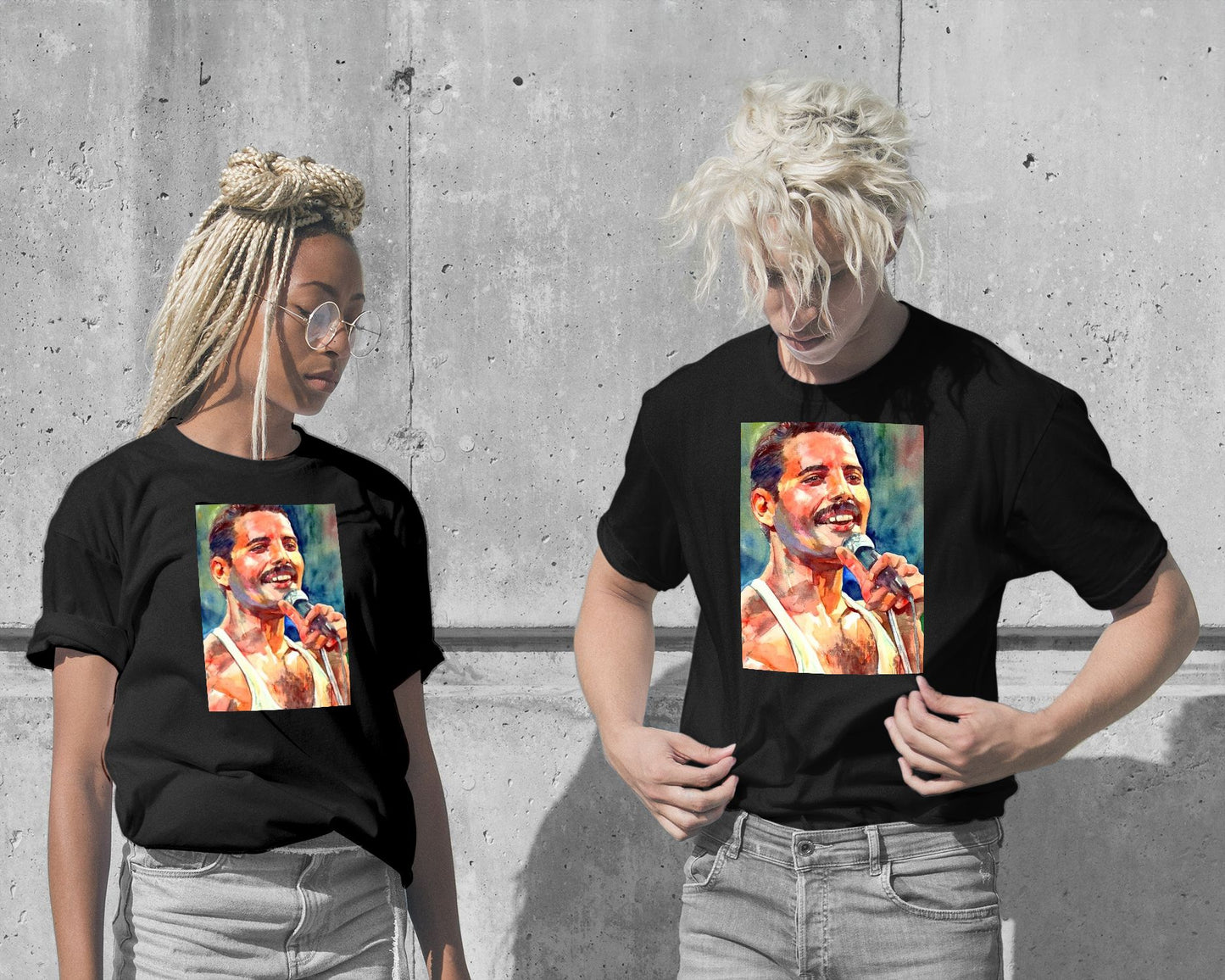 T-Shirt-Freddie Mercury Live - @AROMABOLD-wow.fan