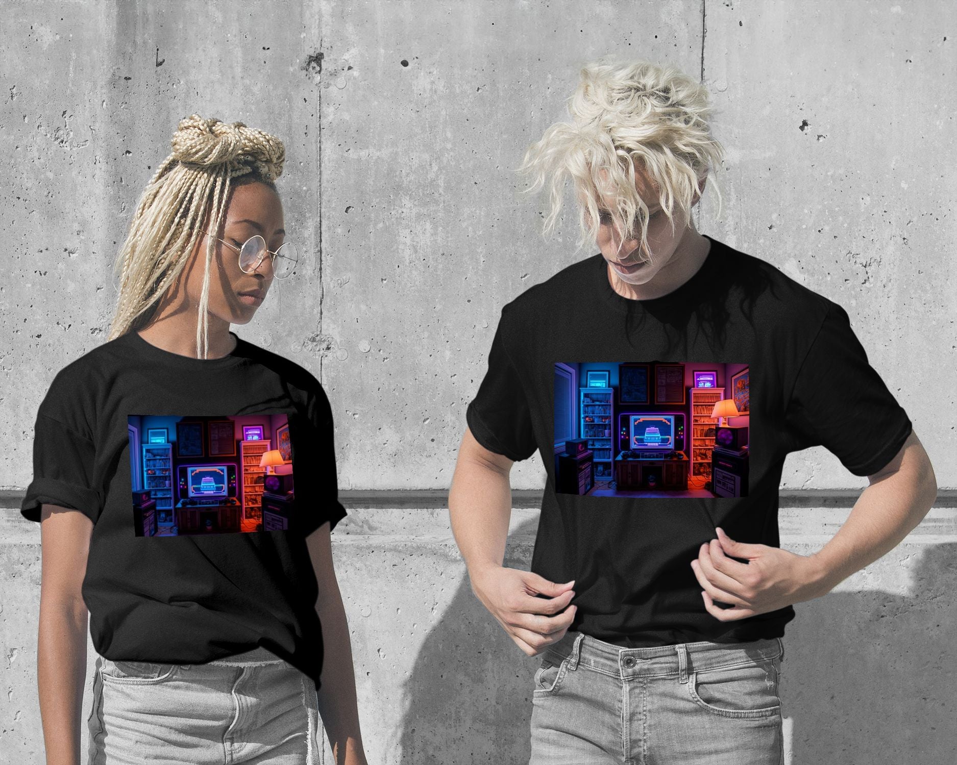 T-Shirt-Gaming Retro Synthwave 32 - @NotoCreative-wow.fan