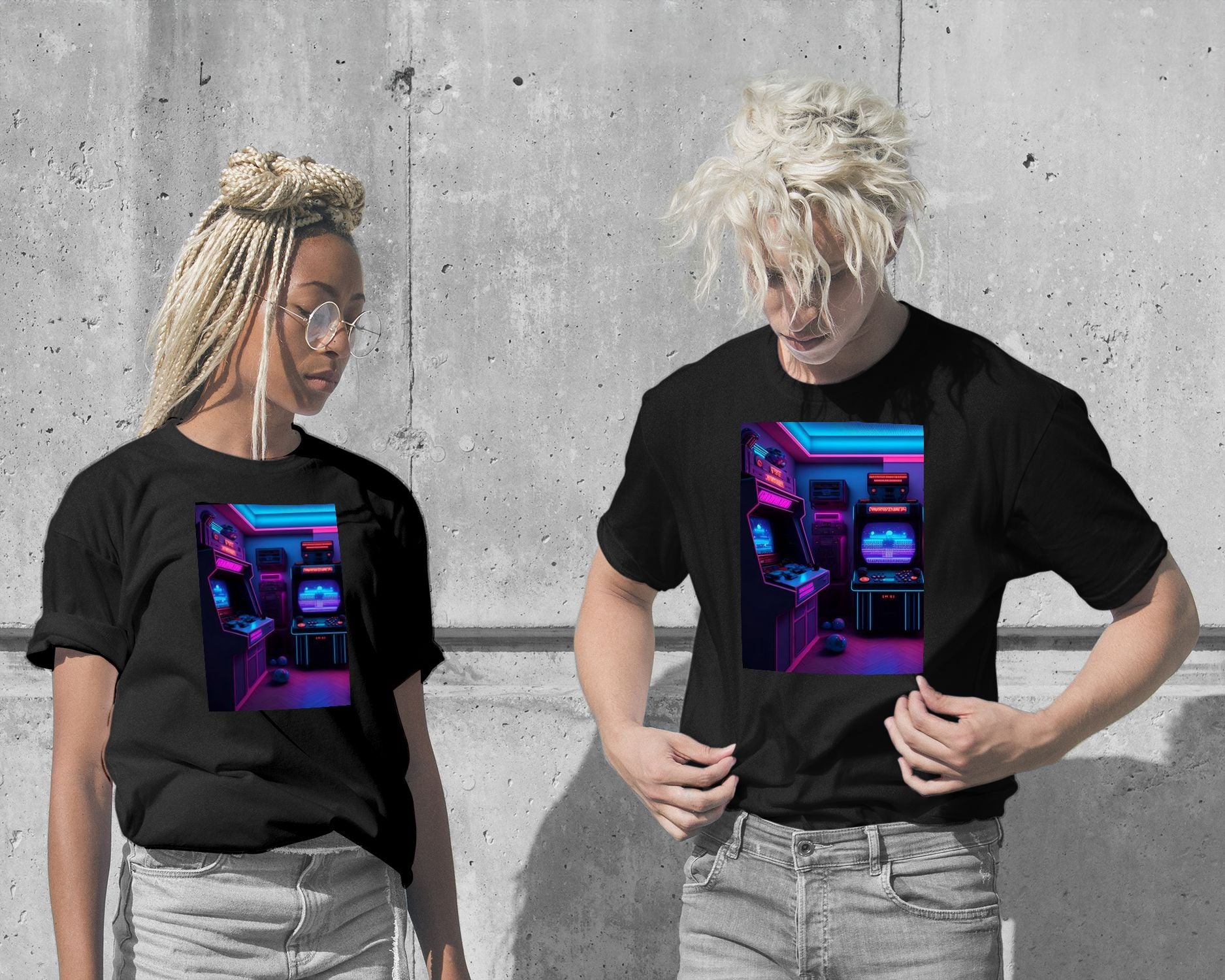 T-Shirt-Gaming Retro Synthwave 34 - @NotoCreative-wow.fan