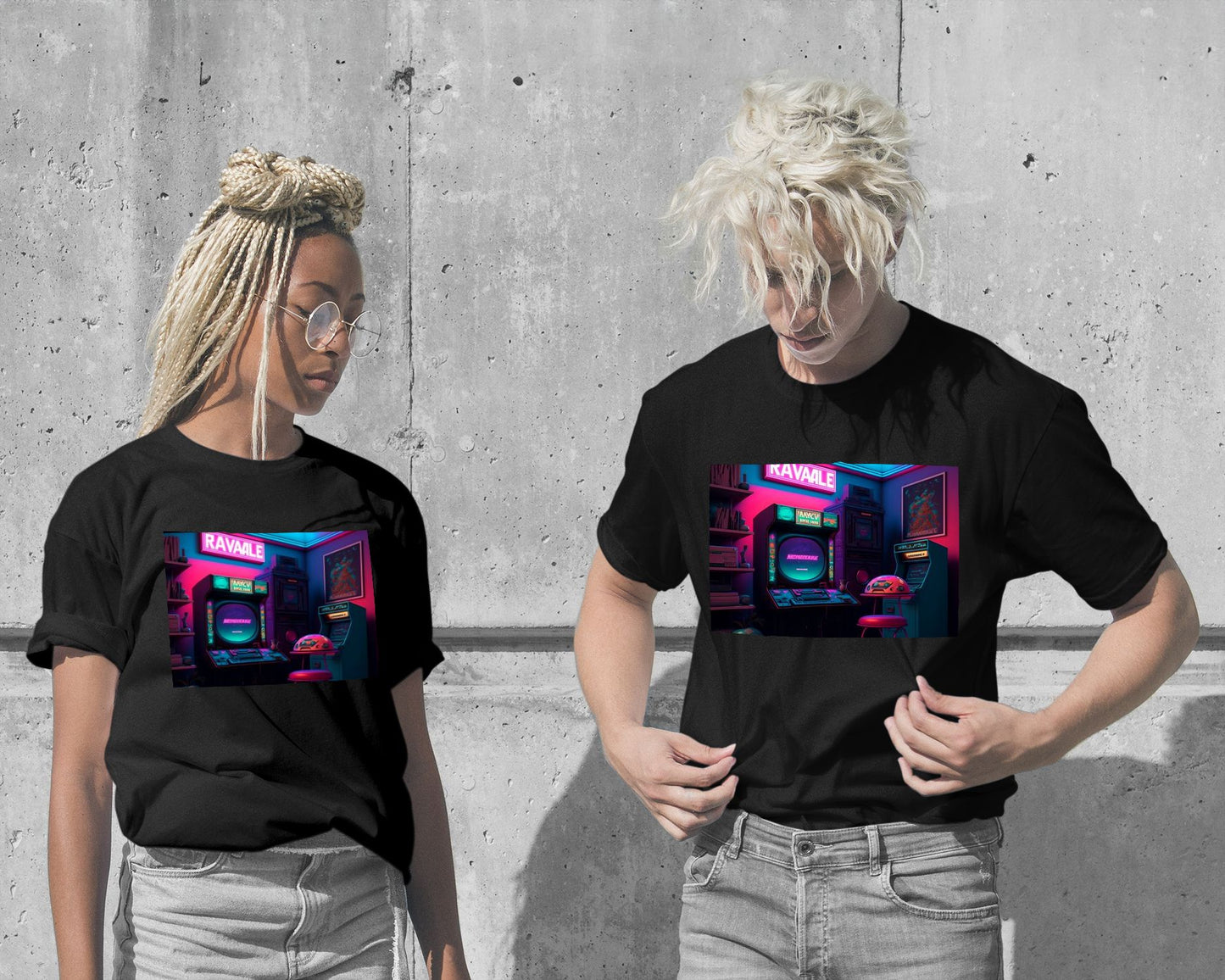 T-Shirt-Gaming Retro Synthwave 36 - @NotoCreative-wow.fan