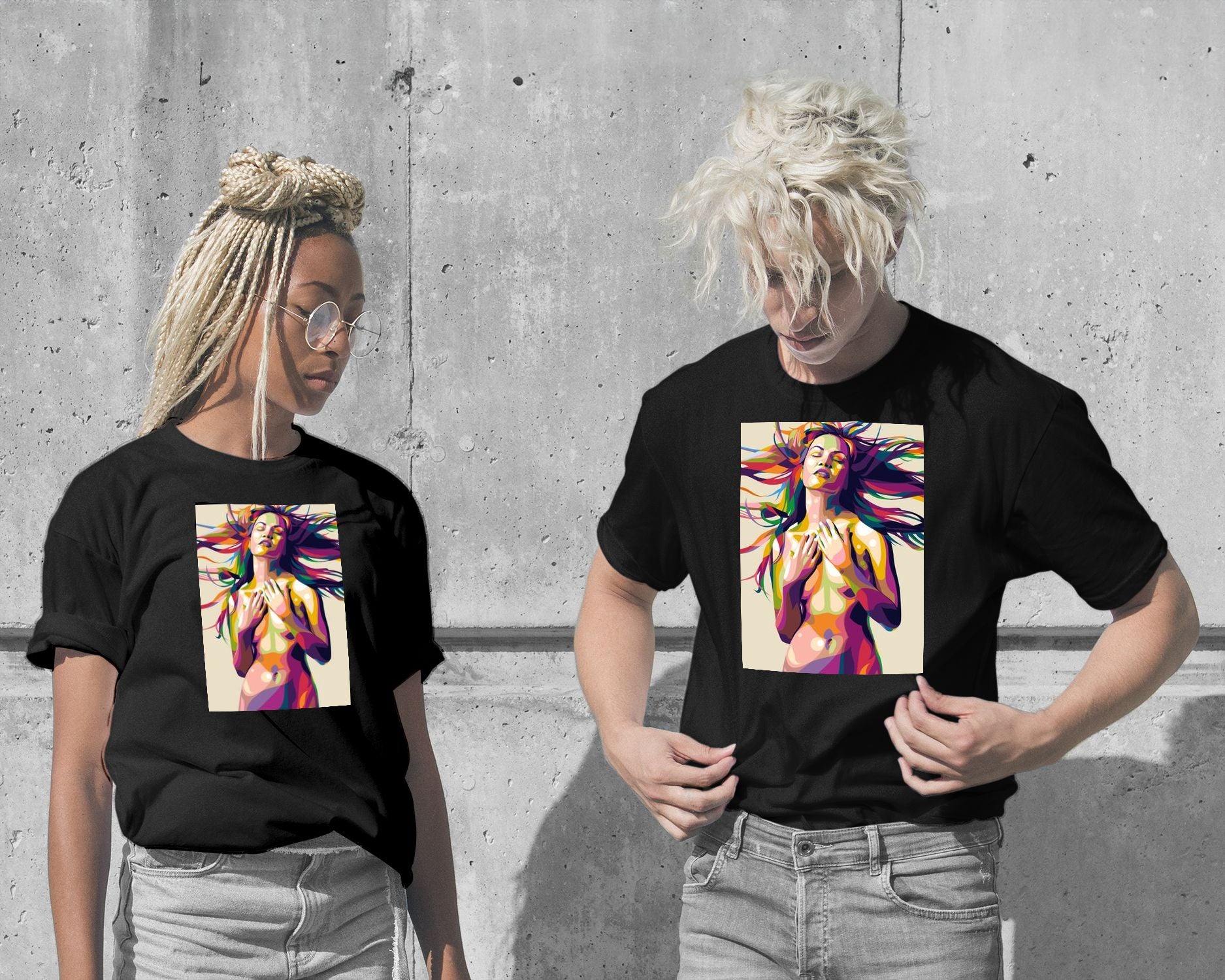 T-Shirt-Hot Girl Pop Art - @WpapArtist-wow.fan