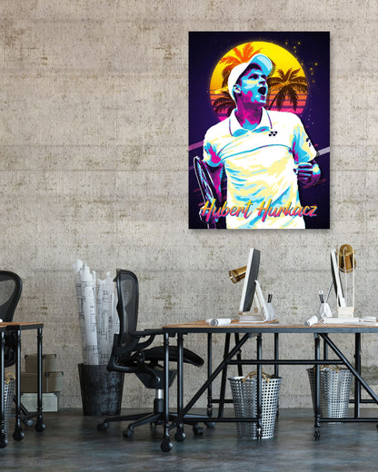 Hubert Hurkacz Retro - @ColorizeStudio