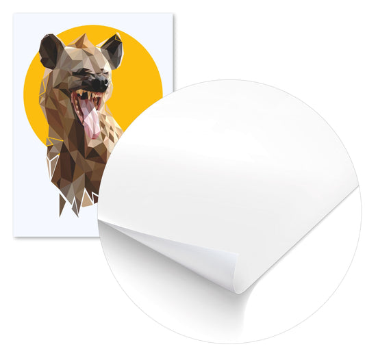 hyena nursery animal poster - @Artnesia