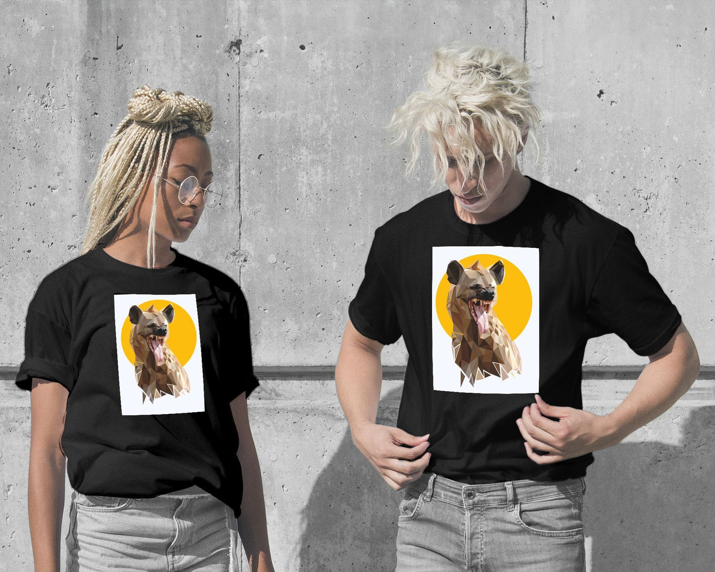 T-Shirt-hyena nursery animal poster - @Artnesia-wow.fan