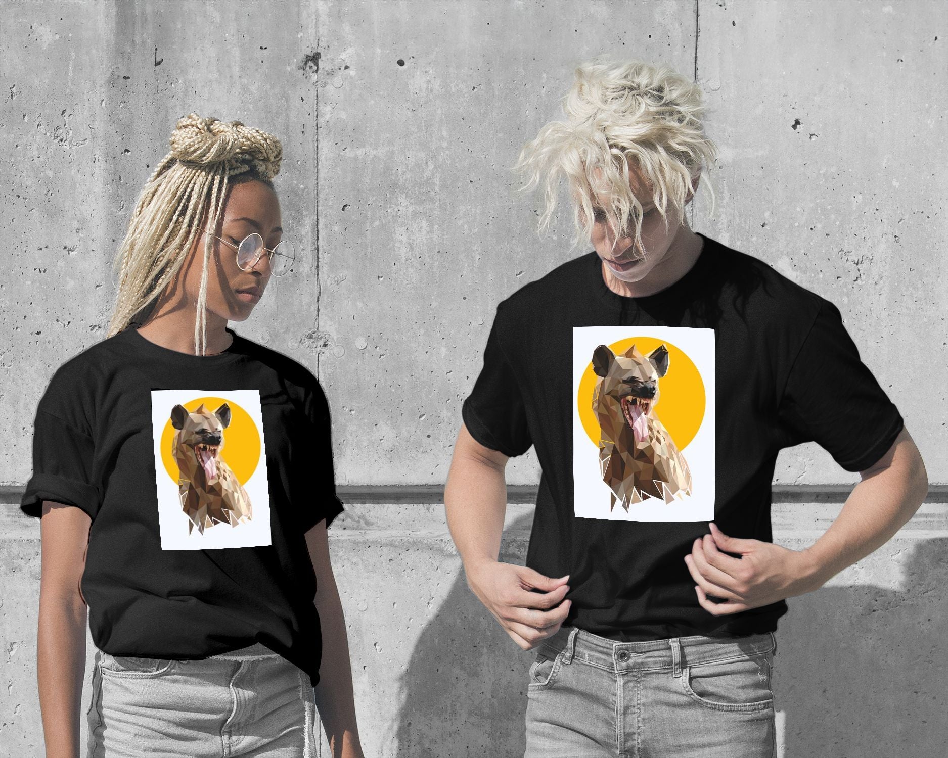 T-Shirt-hyena nursery animal poster - @Artnesia-wow.fan