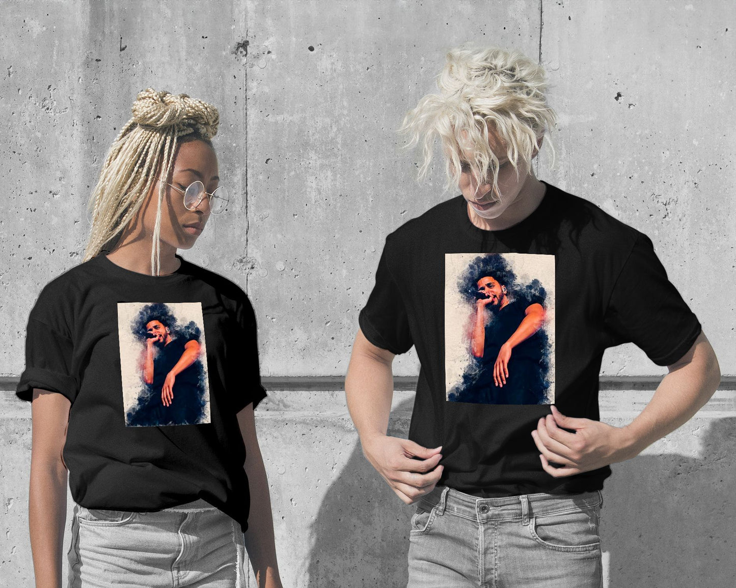 T-Shirt-J cole paintings - @SanAcrylicstyle-wow.fan