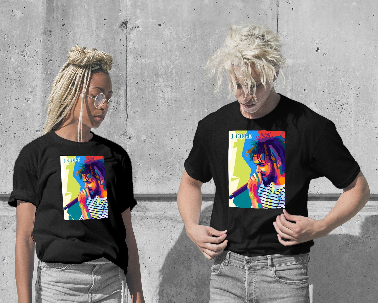 T-Shirt-J Cole Wpap Pop Art - @SiksisArt-wow.fan