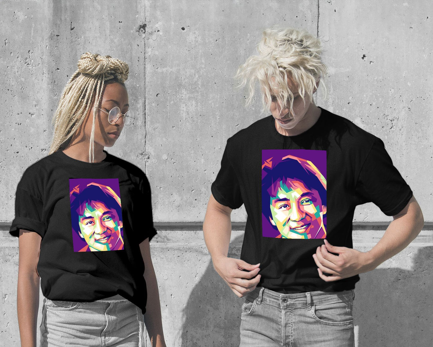 T-Shirt-Jackie Chan - @VickyHanggara-wow.fan