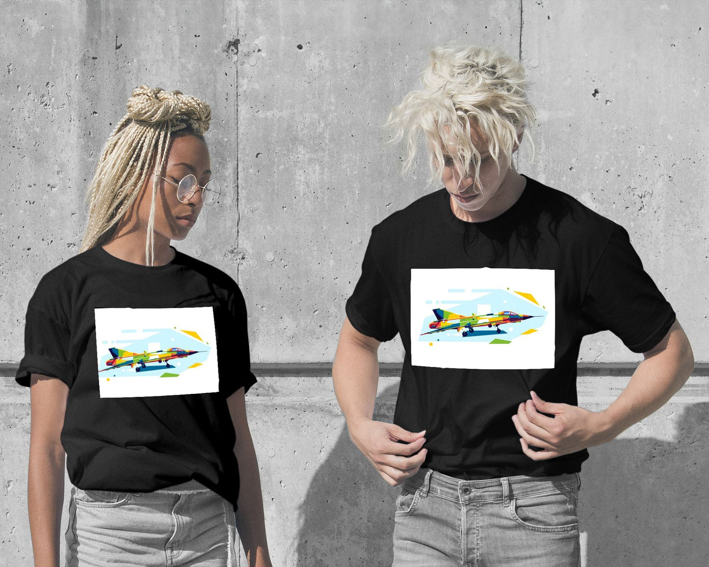 T-Shirt-JAS 39 Gripen Standby in WPAP Illustration - @lintank_popart-wow.fan